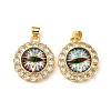 Real 18K Gold Plated Brass Pendants KK-L209-008G-07-1