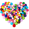 1 Box(400pcs) Pom Poms Craft Making Assorted Sizes & Colors High-elastic Good Quality Pom Poms Creative Craft DIY Material DIY-BC0001-02-1