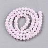 Electroplate Glass Beads Strands EGLA-A044-J6mm-A02-4