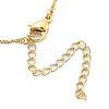 Brass & Plastic Pearl Letter Pendant Box Chain Necklaces for Women NJEW-U017-01G-26-4