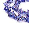 Handmade Bumpy Glass Beads Strands LAMP-F032-08E-3