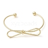 Infinity Brass Cuff Bangles BJEW-D039-37A-G-2