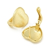 Heart Brass Hoop Earrings EJEW-Q390-09G-2