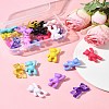 28Pcs 14 Colors Acrylic Pendants MACR-FS0001-84-9