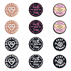 12Pcs 6 Styles Silicone Focal Beads SIL-DC0001-65-1