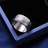 Rotatable Stainless Steel  Finger Rings PW-WG1D298-02-1