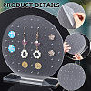 Acrylic Earring Display Stand EDIS-WH0023-01A-5