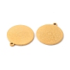 201 Stainless Steel Pendants STAS-K251-006G-2