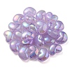 UV Plating Rainbow Iridescent Imitation Jelly Acrylic Beads X-OACR-C007-08A-3