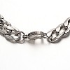 Trendy 304 Stainless Steel Curb Chain Bracelets BJEW-L509-06-2