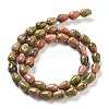 Natural Unakite Beads Strands G-B106-A23-01-3