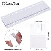 HOBBIESAY 300Pcs Transparent PVC Self Adhesive Hang Tabs CDIS-HY0001-01-2