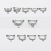 Titanium Steel Clear Cubic Zirconia Nipple Stirrups WG352FA-05-1