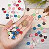 90Pcs 9 Colors Alloy Enamel Pendants ENAM-SZ0001-54G-7