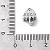 304 Stainless Steel Rhinestone European Beads STAS-D153-30P-3