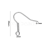 Tarnish Resistant 304 Stainless Steel Earring Hooks STAS-S111-008-3