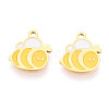 304 Stainless Steel Enamel Charms STAS-T065-44G-1