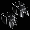 6Pcs 3 Styles Acrylic Risers Display ODIS-WH0029-44-1