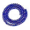 Electroplate Transparent Glass Beads Strands GLAA-T032-T4mm-AB16-2