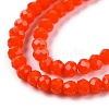 Opaque Solid Color Glass Beads Strands EGLA-T021-02H-3