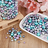 Cheriswelry 12 Strands 12 Styles Baking Painted Pearlized Glass Pearl Round Bead Strands HY-CW0001-03A-16