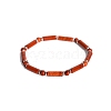 Natural Red Jasper Bead Stretch Bracelets PW-WG50993-16-1