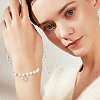 10Pcs Brass Micro Pave Clear Cubic Zirconia Pendants KK-BBC0005-87-5