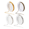 Craftdady 20m 4 Colors Brass Paperclip Chains CHC-CD0001-01-12