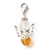 Natural Citrine Pendant Decorations HJEW-JM00599-05-1