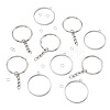 5Pcs 304 Stainless Steel Open Back Bezel Pendants STAS-TAD0001-01F-2