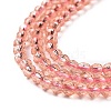 Transparent Glass Beads Strands LS-GLAA-H021-04-27-5