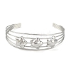 Non-Tarnish 304 Stainless Steel Hollow Open Cuff Bangles BJEW-Q348-03P-04-2