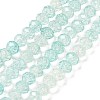 Transparent Crackle Glass Beads Strands LS-CCG-L050-01A-07-1