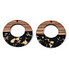 Resin & Walnut Wood Pendants RESI-T035-21-2