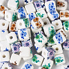 Fashewelry 72Pcs 4 Color Handmade Porcelain Ceramic Beads Strands PORC-FW0001-01-2
