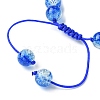 Glass Round Braided Bead Bracelets BJEW-JB09693-5