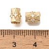 Brass Micro Pave Cubic Zirconia KK-Q001-07G-3