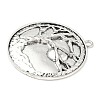 Tibetan Style Alloy Big Pendants TIBEP-F077-01B-2