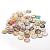 Printed Picture Glass Cabochons GGLA-YW0001-01B-1