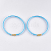 PVC Plastic Buddhist Bangle Sets BJEW-T008-09F-3