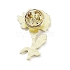 Flower Alloy Enamel Pin Brooches JEWB-C029-06B-G-2