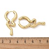 Rack Plating Brass Melting Drop Hoop Earrings for Women X-EJEW-Z019-19G-5