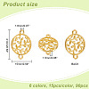   90Pcs 6 Colors Zinc Alloy Connector Charms FIND-PH0007-60-2