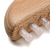 Natural Mixed Stone Scalp Massager AJEW-G058-01-4