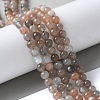 Natural Multi-Moonstone Beads Strands G-P322-43-6mm-7