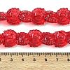 Electroplate Baking Paint Transparent Glass Beads Strands GL-CBA17FF-02D-4
