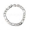 304 Stainless Steel Figaro Chain Bracelets BJEW-P064-14S-1