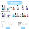 SUNNYCLUE DIY Imitation Bubble Tea/Boda Milk Tea Dangle Earring Making Kits DIY-SC0018-91-2