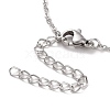 304 Stainless Steel Heart Pendant Necklace for Women NJEW-G019-04-4