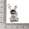 Tibetan Style Alloy Pendant Rhinestone Settings FIND-A038-17AS-3